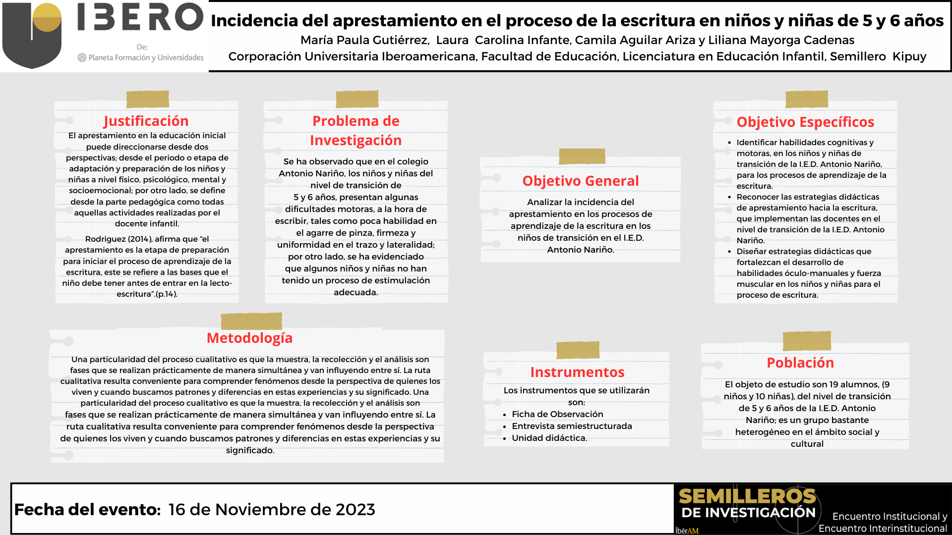 Incidencia Del Aprestamiento En El Proceso De La Escritura En Niños Y Niñas De 5 Y 6 Años