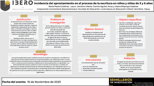 Incidencia Del Aprestamiento En El Proceso De La Escritura En Niños Y Niñas De 5 Y 6 Años